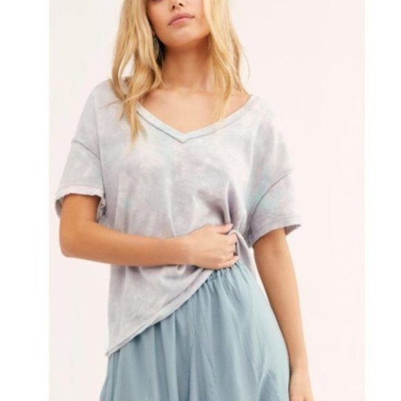 Final Sale NWT Free People All Mine Tie Dye Tee. Size L - Picture 6 of 7